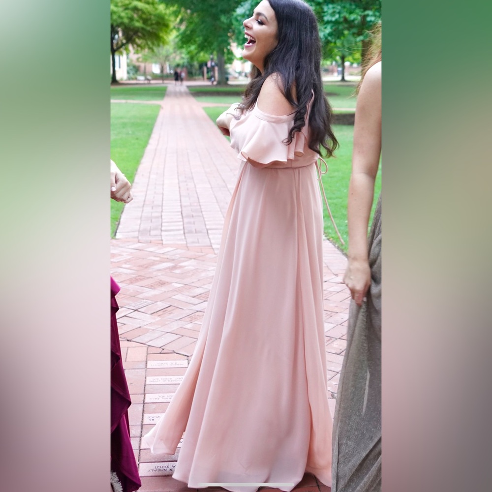 Lulus Formal Dress in Pale Pink